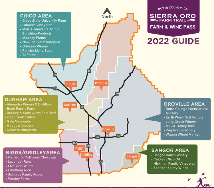 Sierra Oro: Butte County Map 2022